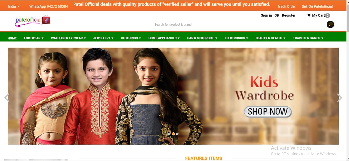 PatelOfficial E-commerce